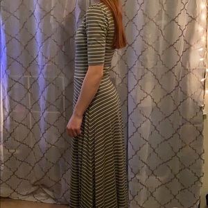 Striped maxi dress